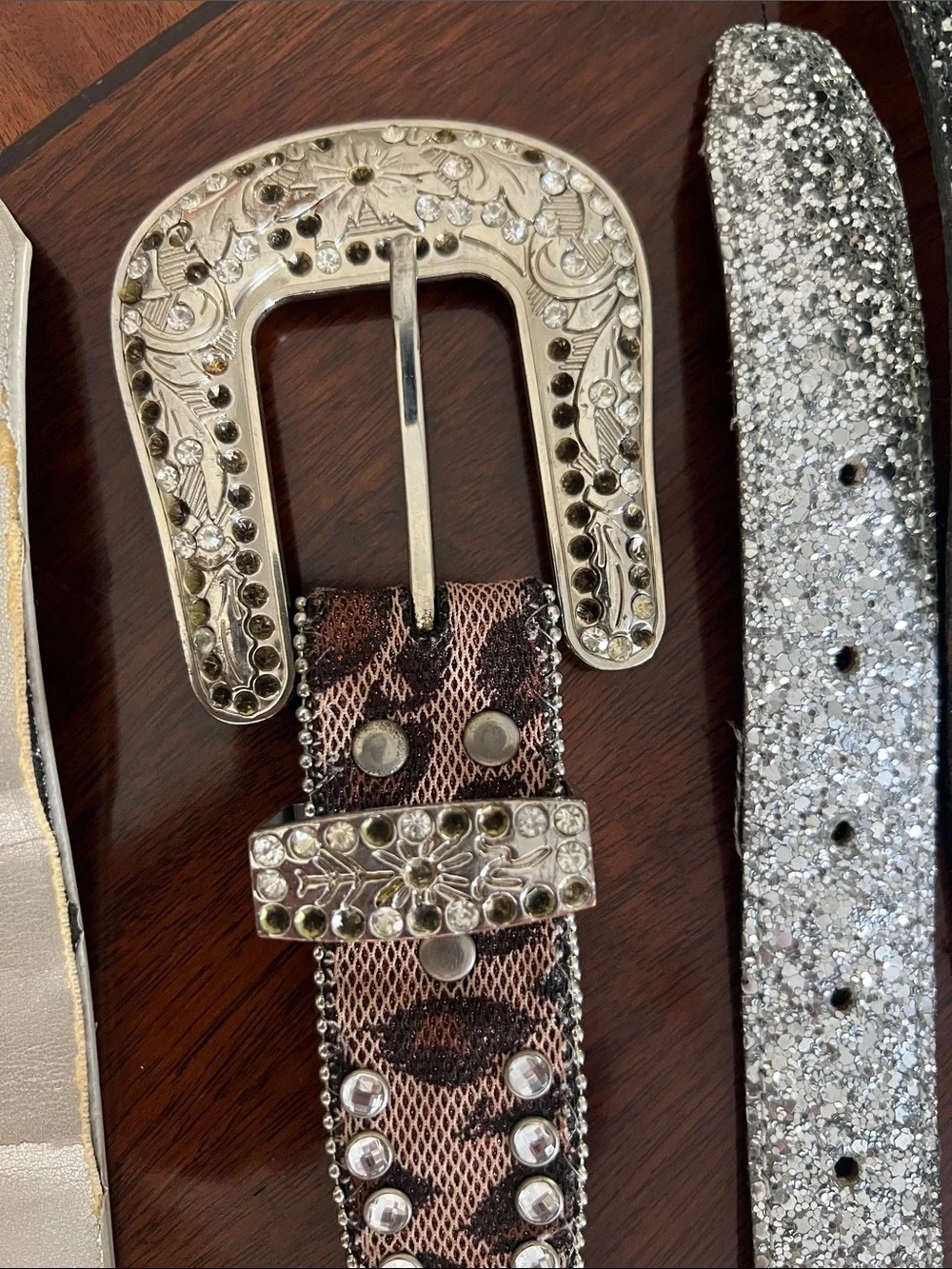 Assortment of belts with bling or Western!